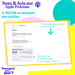 Note et avis apple podcasts noter