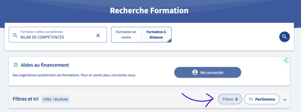 CPF bilan de compétences